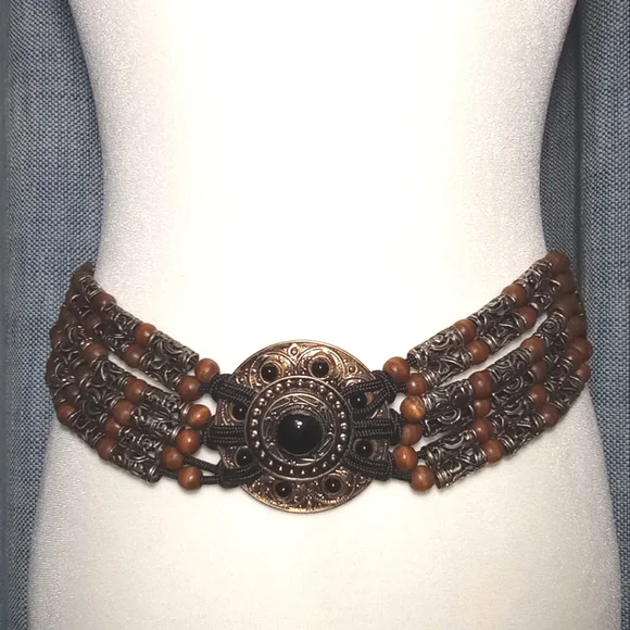 Accessories | Unique Bohemian Metal Wooden Beads Adjustable 
